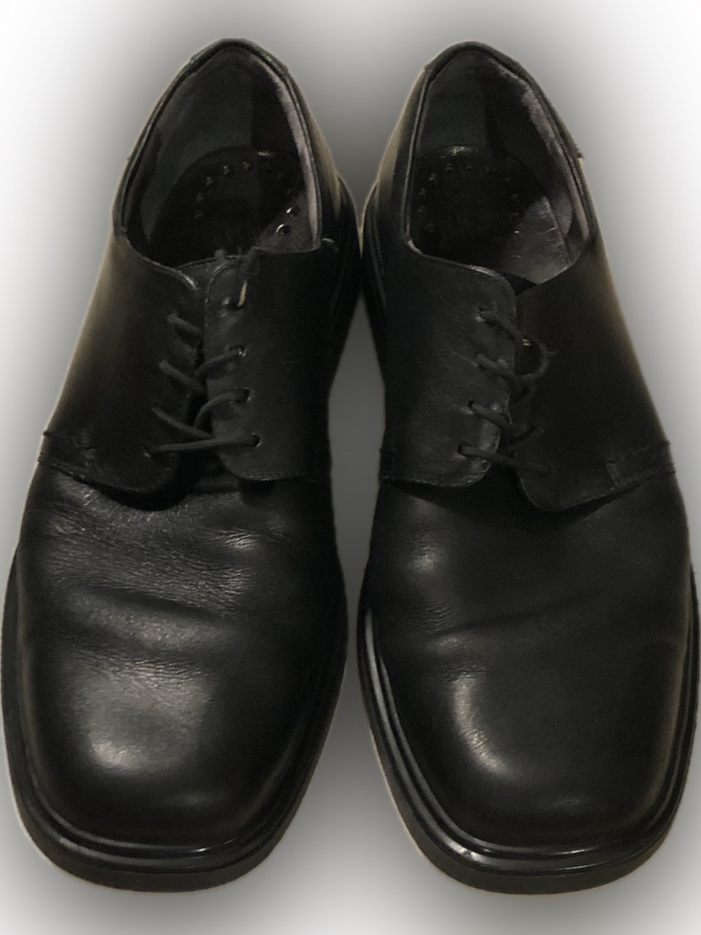 Mephisto Men's Black Leather Derby Lace-Up Shoes